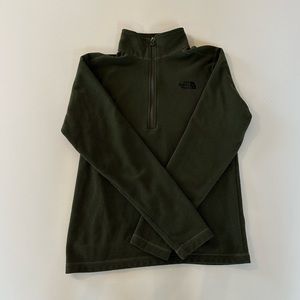 The North Face Men’s Forest Green Quarter Zip Size Small